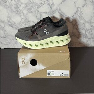 Women’s ON Cloudeclipse black and green sneakers